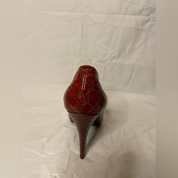 FINAL SALE Jessica Simpson platform patent leather croc heel - Picture 2 of 4